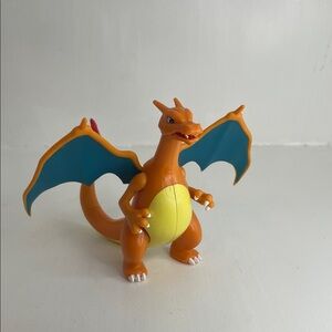 Charizard Pokemon Battle Feature Figure Deluxe Action Flame Fan Dragon Orange